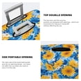 thumbnail image 3 of Hirioo Blue Ocean Wave Sunflower for Elasticity Suitcase Cover (No luggage Included) Durable Luggage Protector Fits 18-32 Inch Luggage-Medium, 3 of 7