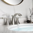 thumbnail image 2 of Vinnova Abbie 8" Two Handle Widespread Bathroom Faucet in Nickel, 2 of 5