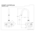 thumbnail image 2 of Kingston Brass Vintage Wall Mount Clawfoot Tub Filler, 2 of 2