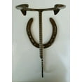 thumbnail image 4 of Cowboy Hat & Coat Rack, Real Horseshoes, Made by Blacksmith in US, 4 of 7