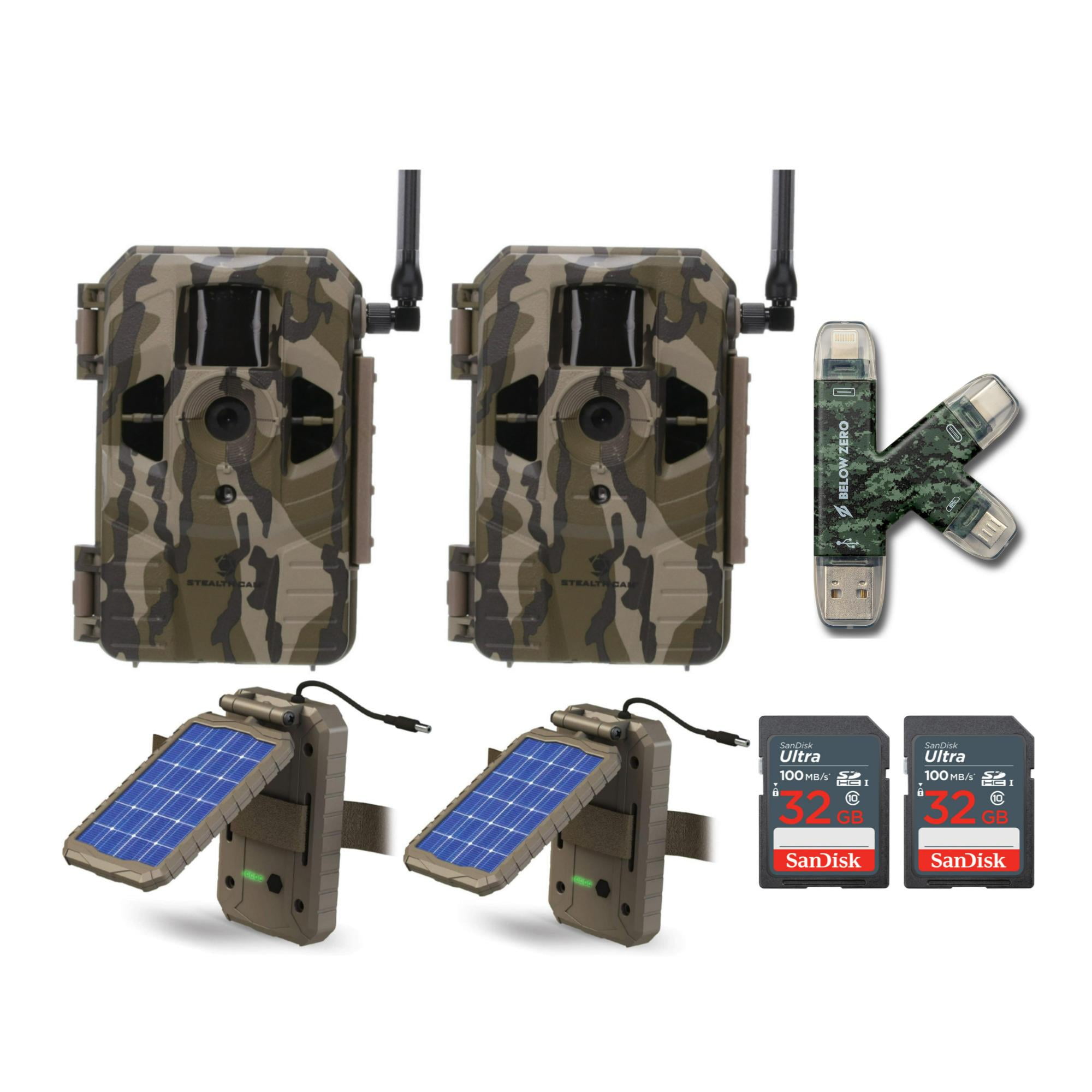 Stealth Cam Connect Cellular Trail Camera (Verizon, 2Pack) with Solar