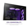 thumbnail image 6 of NZXT Kraken Elite RGB 240mm - RL-KR24E-B1 – RGB AIO CPU Liquid Cooler – Customizable LCD Display - 2 x F120RGB Core Fans Radiator Fans Black LGA 1700 / AM5 Compatible, 6 of 7