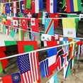 thumbnail image 2 of Countries Flags 82 Feet 100 World Flags Decorations International Flags World Party Decoration World, 2 of 5