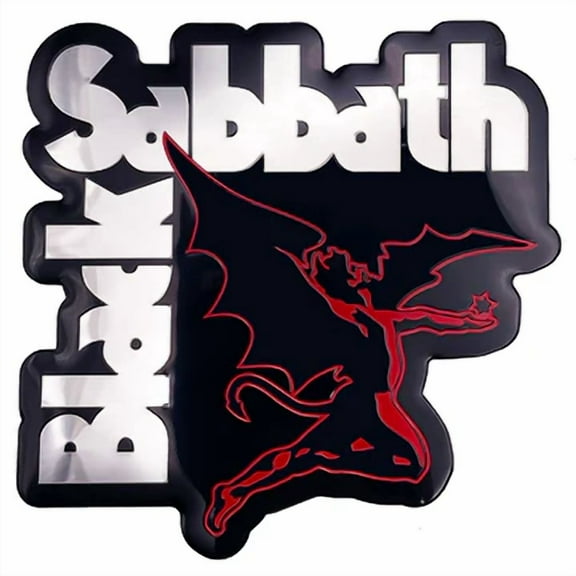 Black Sabbath Demon Logo 4"x3.8" Metal Sticker