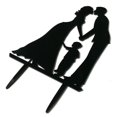 thumbnail image 2 of Wedding Cake Toppers Rustic Wedding Cake Toppers Bride Groom Wedding Cake Toppers Son Marriage Anniversary Cake Topper, 2 of 3
