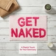 thumbnail image 5 of Get Naked Bath Mat - 17" x 24" Absorbent Soft Hot Pink Bath Rug, Machine Washable Non Slip Shower Rug for Bathroom pink, 5 of 7