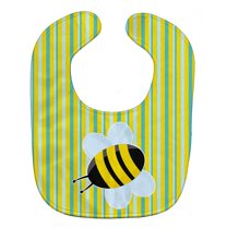 Bee on Stripes Baby Bib