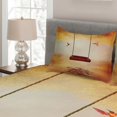 thumbnail image 2 of Ambesonne Hummingbirds Quilted Coverlet 3 Pcs, Hummingbird Peace, King Size, Orange Burgundy, 2 of 3
