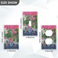 thumbnail image 7 of Yayeee Toggle Light Switch Wall Plate 1-Gang 4.5"x2.7" Home Decorative Outlet Cover, White Vibrant Flowers, 7 of 7