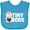 Turquoise, variant on Inktastic Tiny Boss with Baby in Suit Girls Baby Bib