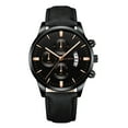 thumbnail image 1 of Reloj de cuarzo para hombre, relojes para hombre, reloj de pulsera analógico de cuarzo de cuero con caja de acero inoxidable deportivo de moda para hombre, reloj para hombre, 1 of 3
