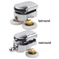 thumbnail image 5 of 4Pcs Shower Screen Door Roller Zinc Alloy Double-Wheel Sliding Shower Door Roller Top And Bottom 23mm Replacement, 5 of 9