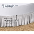 thumbnail image 5 of SGI Bedding Round Bed Skirt |Wrap Around Microfiber Bed Skirt | Fade Resistant, Wrinkle Free, Anti-static, Decorative, Extra Storage Space, Clutter-Free | 96" Diameter / 14" Drop, Light Gray, 5 of 8