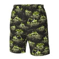 thumbnail image 4 of Fotbe Light Green Excavator Trajes de Baño Estampados para Hombre, Shorts de Verano de Secado Rápido, Ropa de Playa, Bañadores-Small, 4 of 6