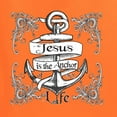 thumbnail image 2 of Wild Bobby, Jesus Is The Anchor Of My Life, Inspirational/Christian, Unisex Crewneck Graphic Sweatshirt, Orange, Medium, 2 of 4