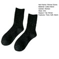 thumbnail image 7 of comerut 1 Pair Women Socks Mid-tube High Elasticity Soft Anti-slip Warm Thickened No Odor Casual Anti-shrink Fall Winter Piled Socks, 7 of 7
