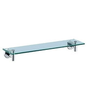 Latitude II 20.13 in. W Glass Shelf in Chrome