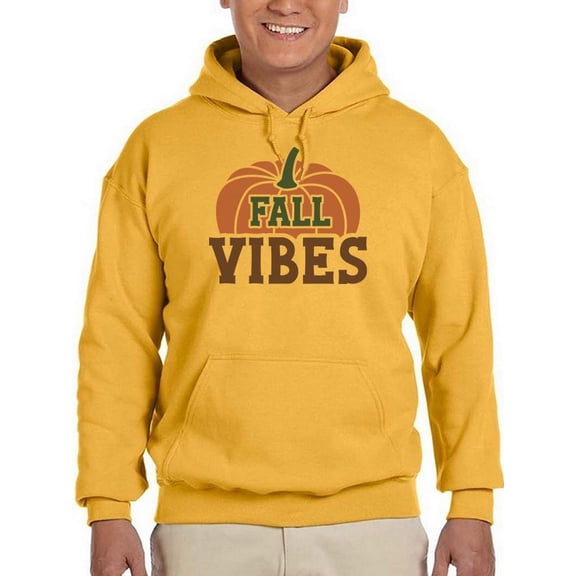 Fall Vibes Pumpkin Patch Hoodie Men -Image by Shutterstock, Male Medium