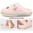 thumbnail image 4 of Ecetana Women's Cute Fuzzy Slippers Comfort Faux Fur Memory Foam Non-Slip House Slippers for Women, 4 of 7