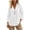 White(Womens Tops), variant on Womens Long Sleeve Shirts Cotton Linen V-Neck Button Down Tunic Tops with Pocket Casual Loose Blouses