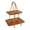 2Layer,27*23*36Cm, variant on 3-Tier Rattan Serving Basket Square, 27X23X46Cm Wicker Snack Display Stand, Cupcake Macaron Fruit Tea Party Tray, Rectangular Food Presentation Tower, Home Kitchen Decor Organizer