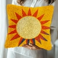 thumbnail image 5 of Latch Hook Kits Pillow Abstract Orange Sun Stamped Pillowcase Handamade Crochet Yarn Hook and Latch Emboridery Throw Pillow cover for Home Sofa Decor 17x17inch(16), 5 of 8
