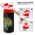 thumbnail image 4 of Yu-Gi-Oh Kids Water Bottle with Silicone Straw And Spill-Proof Lid, 16.9oz Stainless Steel Double-Wall Vacuum Insulated Water Bottles for Boys Girls, 4 of 8