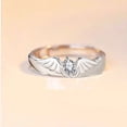 thumbnail image 6 of Yoetaun Angels and Devil Couples Rings Men and Women 1 Pair Fashion Trend Finger Ring Novel Adjustable Opening Ring Silver, 6 of 8