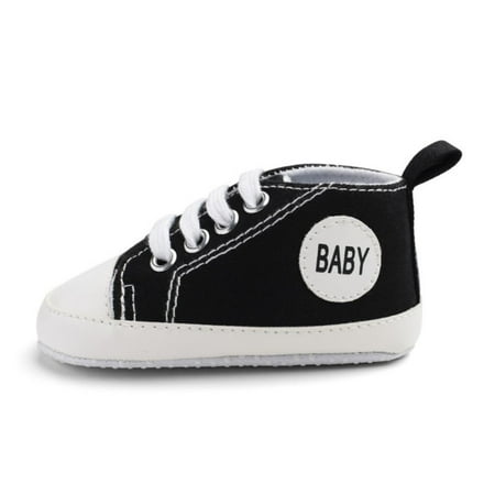

Baby Canvas Classic Sport Sneakers for Newborn Boys and Girls Toddler Shoes High Top Soft Kids Soles Anti-slip Kids Shoes