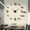 thumbnail image 3 of SAYFUT 3D Large Wall Clock Mirror Surface Modern DIY Sticker Office Home Shop Art Decor, 3 of 6
