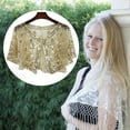 thumbnail image 5 of Elegant Vintage Sequin Mesh Shawl – Oversized Glitter Stole for Women, Transparent Party Wrap for Evening Dresses, Banquet & Carnival, 5 of 8