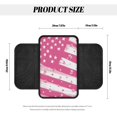 thumbnail image 7 of Yuyamidu Pink American Flag Car Center Console Armrest Protector Anti-Scratch Car Arm Rest Cover Pad Automoblie Armrest Cover Cushion Accessories for Most Cars Sedan Truck, 7 of 7