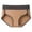 Coffee, variant on SCSAlgin Womens Cotton Underwear Low Waist Full Coverage Briefs Soft Breathable Panties Stretch Underpants