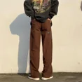 thumbnail image 5 of Pantalones Cargo Para Hombre Pantalones Rectos De Otoño Marrón Para Hombre Estética De Talla Grande Estilo Coreano Con 2025 Nuevos En El Ajuste Regular Más Barato, 5 of 5