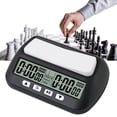thumbnail image 1 of Neinkie Race Timer Big Seesaw Button High Precision Wide Range of Use Quick Reaction Easy to Control Count Up Down Electronic Board Compact Digital Watch Professional Chess Clock for GO Game, 1 of 9