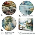 thumbnail image 3 of Designart "Tranquil Scandinavian Waters" Landscape Lake River Floater Framed Canvas Prints, 3 of 5