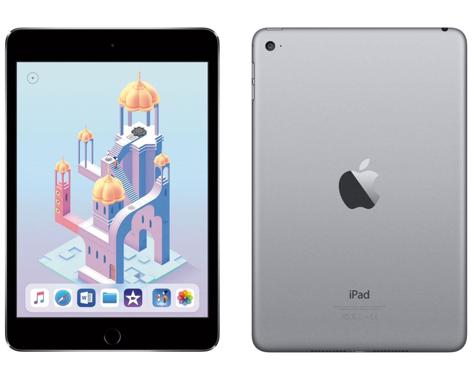 Restored Apple iPad Mini 4 7.9-inch128GB Wi-Fi Only Bundle: Case
