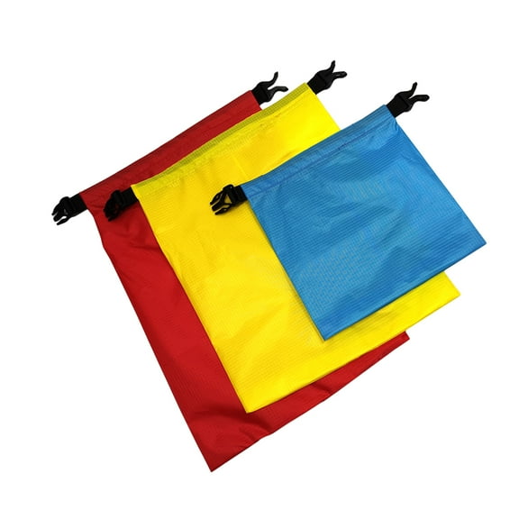 3-Pack Small Dry Sack Storage Bag for Backpacking, Drifting, and Outdoor Activities