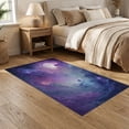 thumbnail image 2 of ODIKA 5'x7' Washable Area Rug Non-Slip, Chair-Friendly Galaxy Pink Kawaii Mermaid Tie Dye Bursts Shaped for Dining Room, Under Table, Home Office, 2 of 7