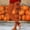 Orange, variant on Halloween Gray Women's Printed Yoga Leggings Polyester,Spandex Soft Breathable - Full Length, Capri, Knee, Yoga L