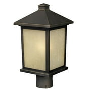 1 Light Outdoor Post Mount Lantern In Urban Style 9.5 Inches Wide By 18.5 Inches High Z-Lite 507Phb-Orb