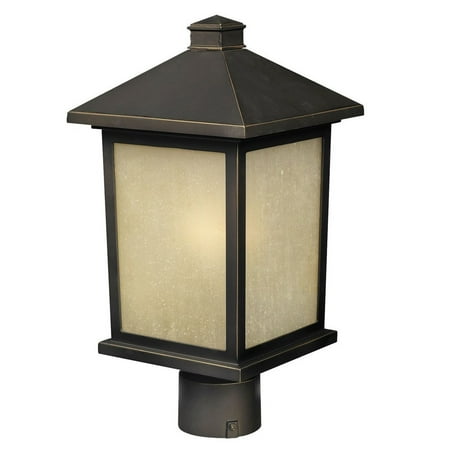 1 Light Outdoor Post Mount Lantern In Urban Style 9.5 Inches Wide By 18.5 Inches High Z-Lite 507Phb-Orb
