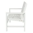 thumbnail image 2 of Shineco 4224WT Contemporary Bench, White, 2 of 7