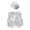 White, variant on Aislor Kids Boys Girls Sequins Vest Top Performance Party Costume Hip Hop Jazz Modern Dance Waistcoat Jacket with Hat 3-14