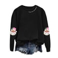thumbnail image 5 of zaveiop Christmas Sweatshirts for Women 2025 Funny Retro Santa Claus Graphic Long Sleeve Shirt Xmas Pullover Tops (Z3-Black, XL), 5 of 5