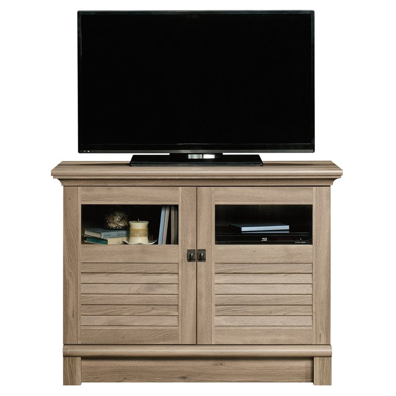 Sauder Harbor View TV Stand Accent Chest for TV's up to 47", Salt Oak