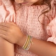 thumbnail image 3 of Turandoss 4Pcs Crystal Charms Initial Bracelets for Women Colorful Beaded Stretch Jewelry Set Birthday Teacher Appreciation Mothers Day Graduation Gifts for Her Mom Kids Teen Girls Wife Ideas, 3 of 7