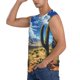 thumbnail image 3 of Fotbe Western Desert Cactus Men's Camiseta sin Mangas Estampada para Hombres, Playera Casual para Gimnasio, Entrenamiento, Playa-Small, 3 of 7