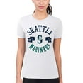 thumbnail image 4 of Women's G-III 4Her by Carl Banks White Seattle Mariners Super-Slim Fit Lightweight City Graphic T-Shirt, 4 of 5