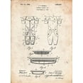 thumbnail image 2 of Borders, Cole 12x14 White Modern Wood Framed Museum Art Print Titled - PP690-Vintage Parchment Ridell Football Pads 1926 Patent Poster, 2 of 4